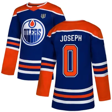 Youth Mathieu Joseph Edmonton Oilers ＃0 Authentic Royal Alternate 2025 Stanley Cup Final Jersey