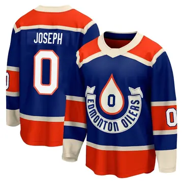 Youth Mathieu Joseph Edmonton Oilers ＃0 Breakaway Royal 2023 Heritage Classic Premier Jersey