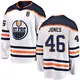 Youth Max Jones Edmonton Oilers ＃46 Breakaway White Away 2025 Stanley Cup Final Jersey